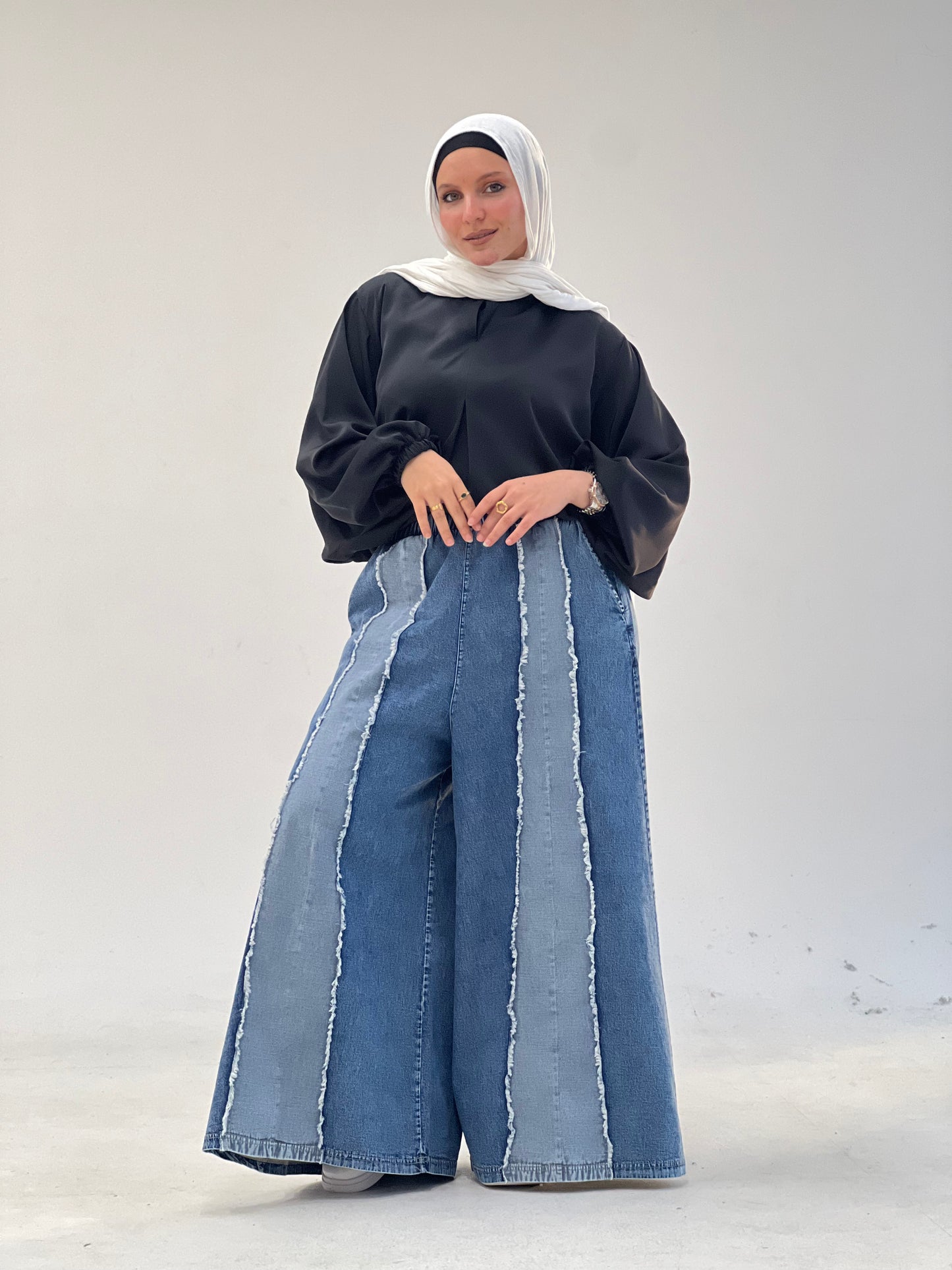 Extra wide-leg denim