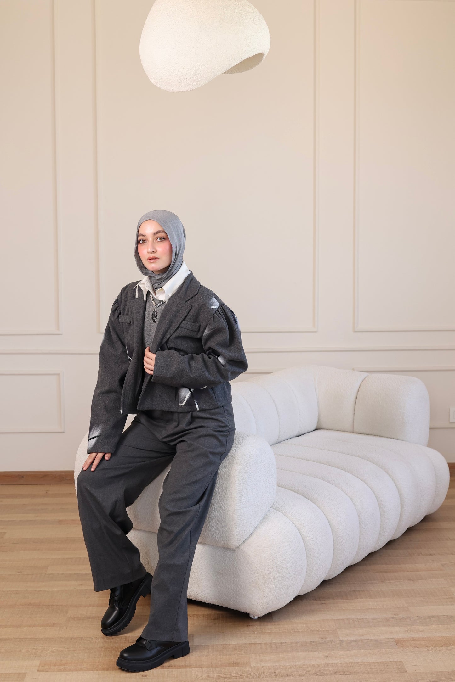 Peacock Cropped Jacket