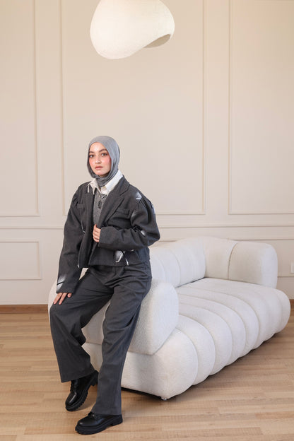 Peacock Cropped Jacket