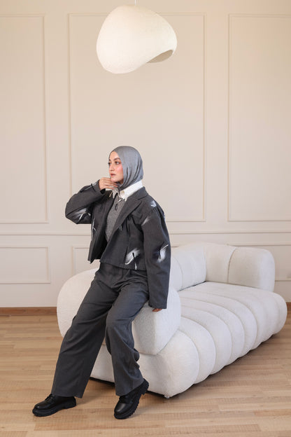 Peacock Cropped Jacket