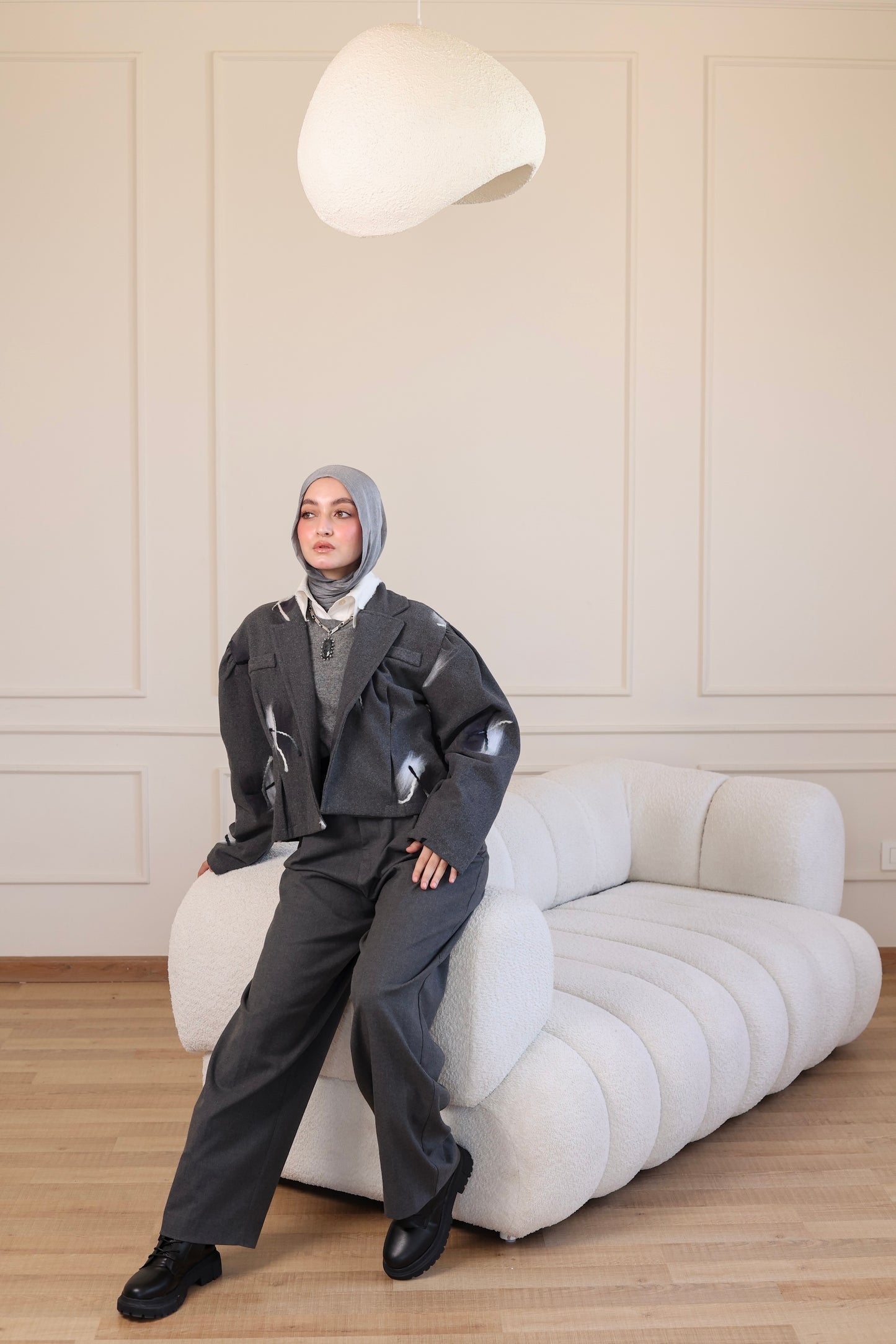 Peacock Cropped Jacket