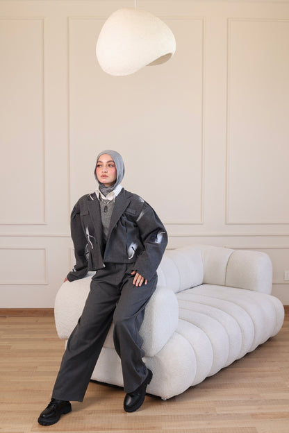 Peacock Cropped Jacket