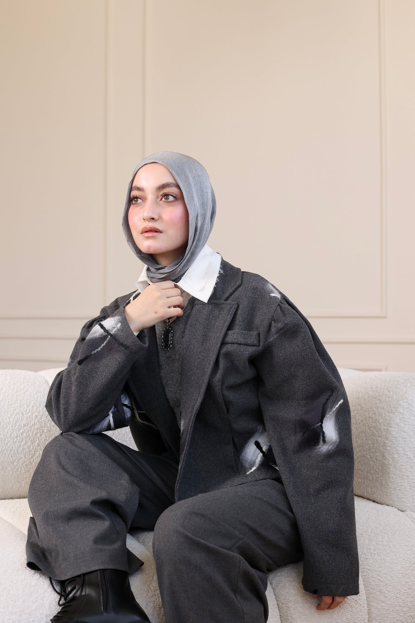 Peacock Cropped Jacket