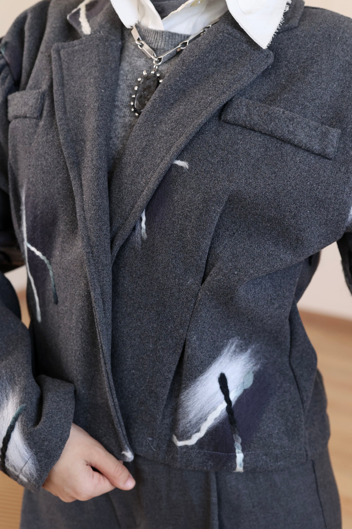 Peacock Cropped Jacket