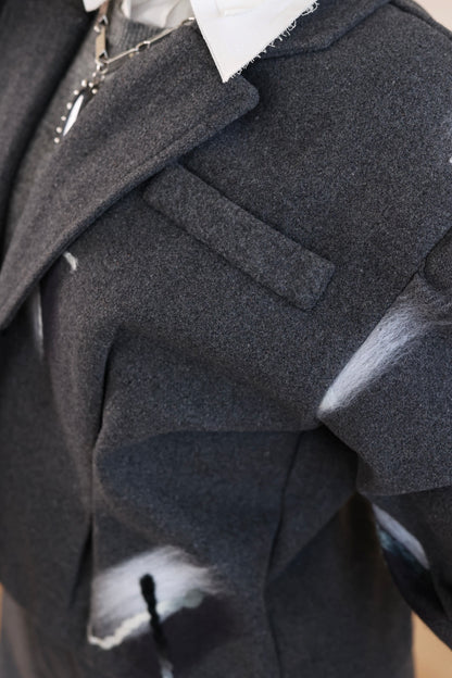 Peacock Cropped Jacket