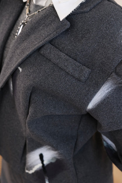 Peacock Cropped Jacket