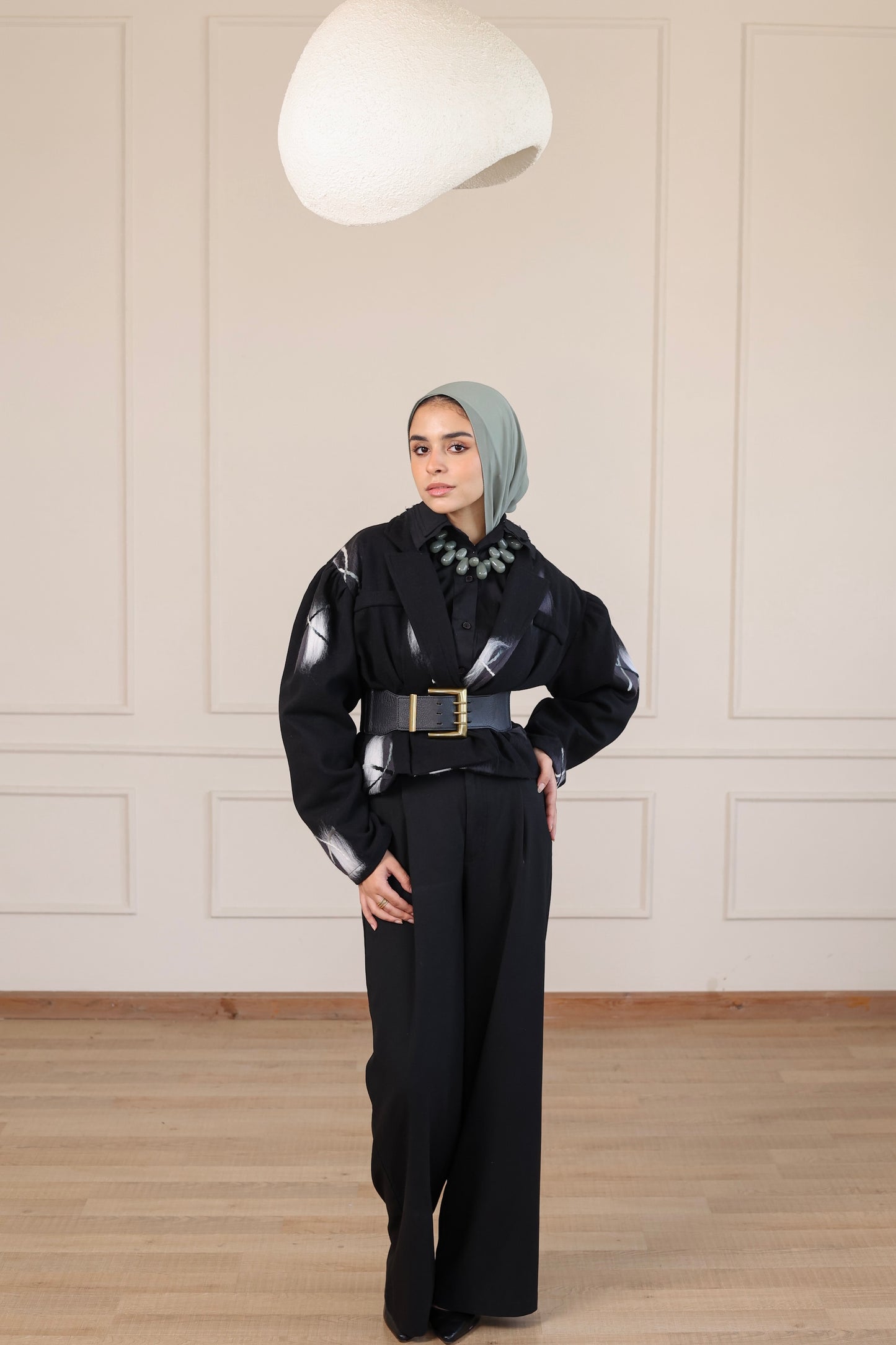 Peacock Cropped Jacket