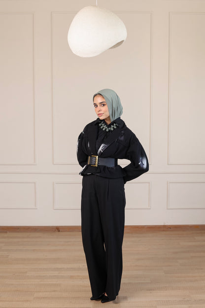 Peacock Cropped Jacket