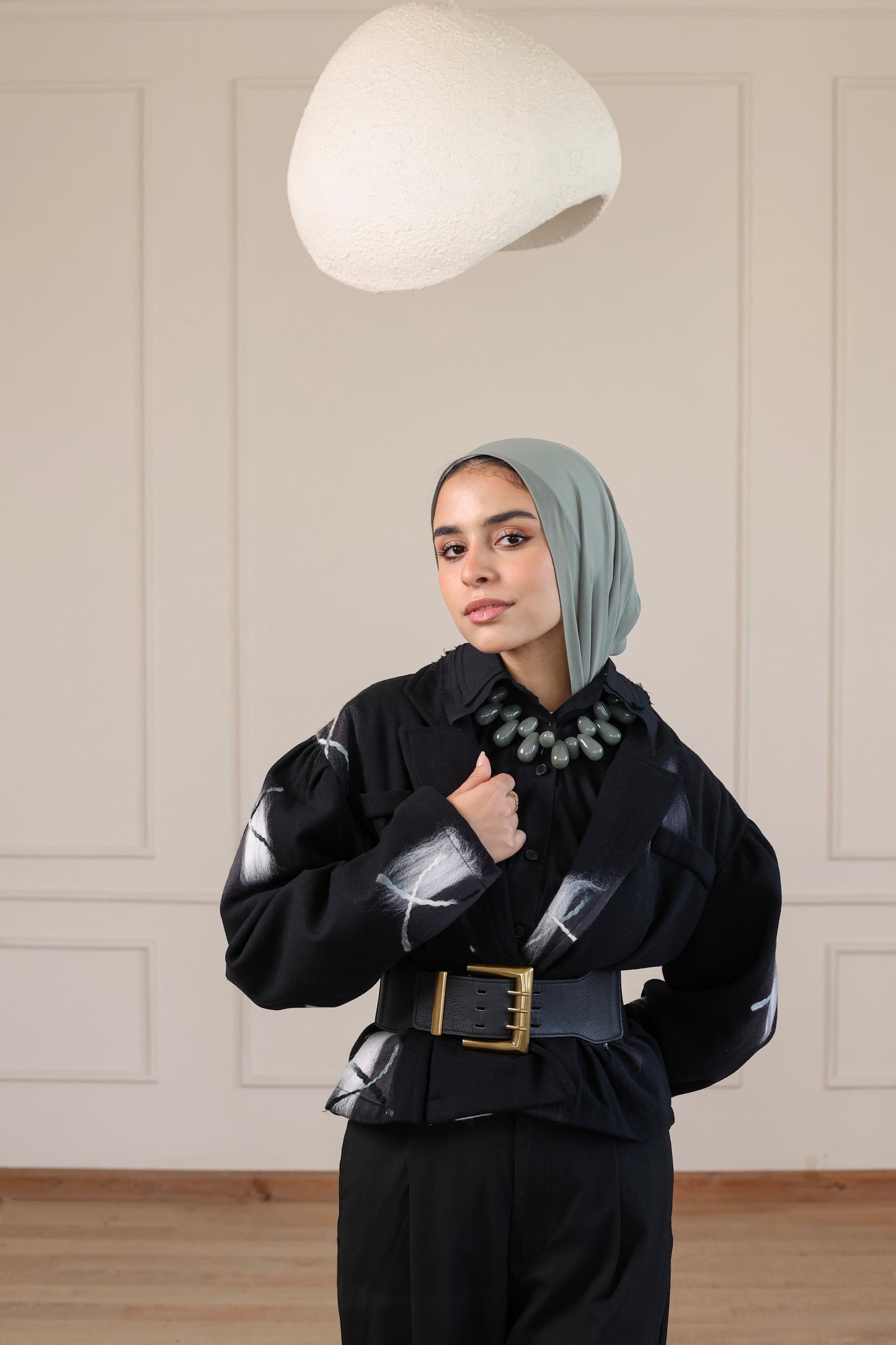 Peacock Cropped Jacket