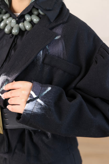 Peacock Cropped Jacket