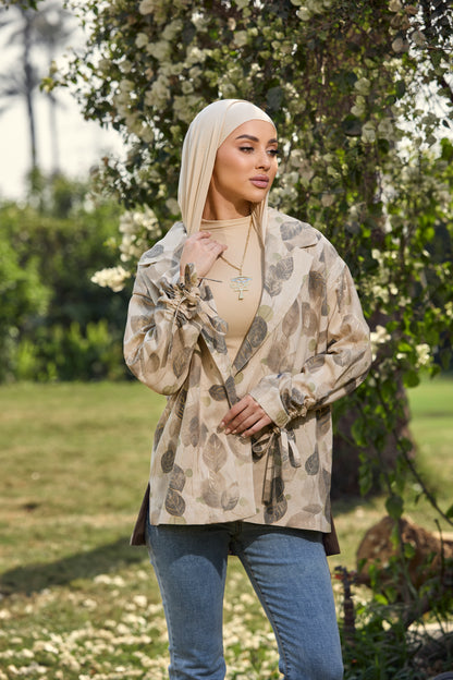 Boho Leaf Blazer