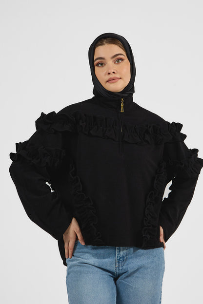 Ruffle Pullover
