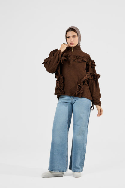 Ruffle Pullover