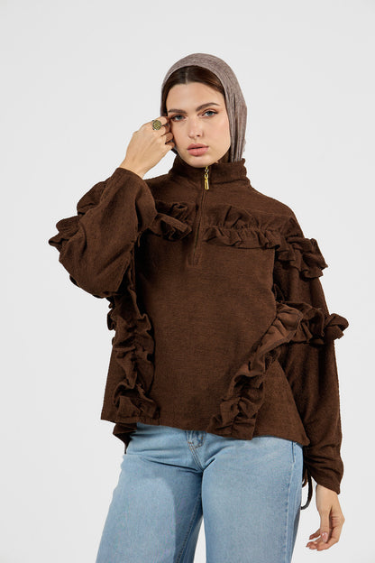 Ruffle Pullover