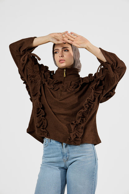 Ruffle Pullover