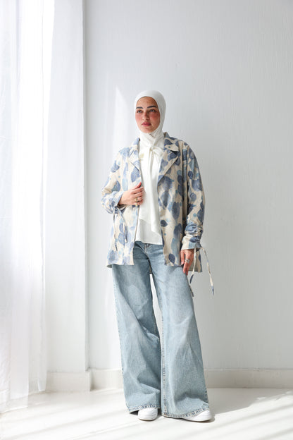 Boho Leaf Blazer