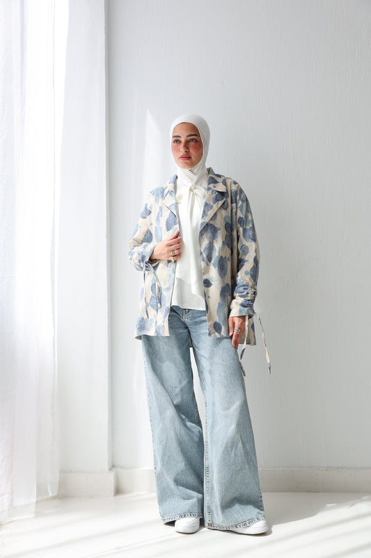 Boho Leaf Blazer