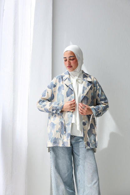 Boho Leaf Blazer