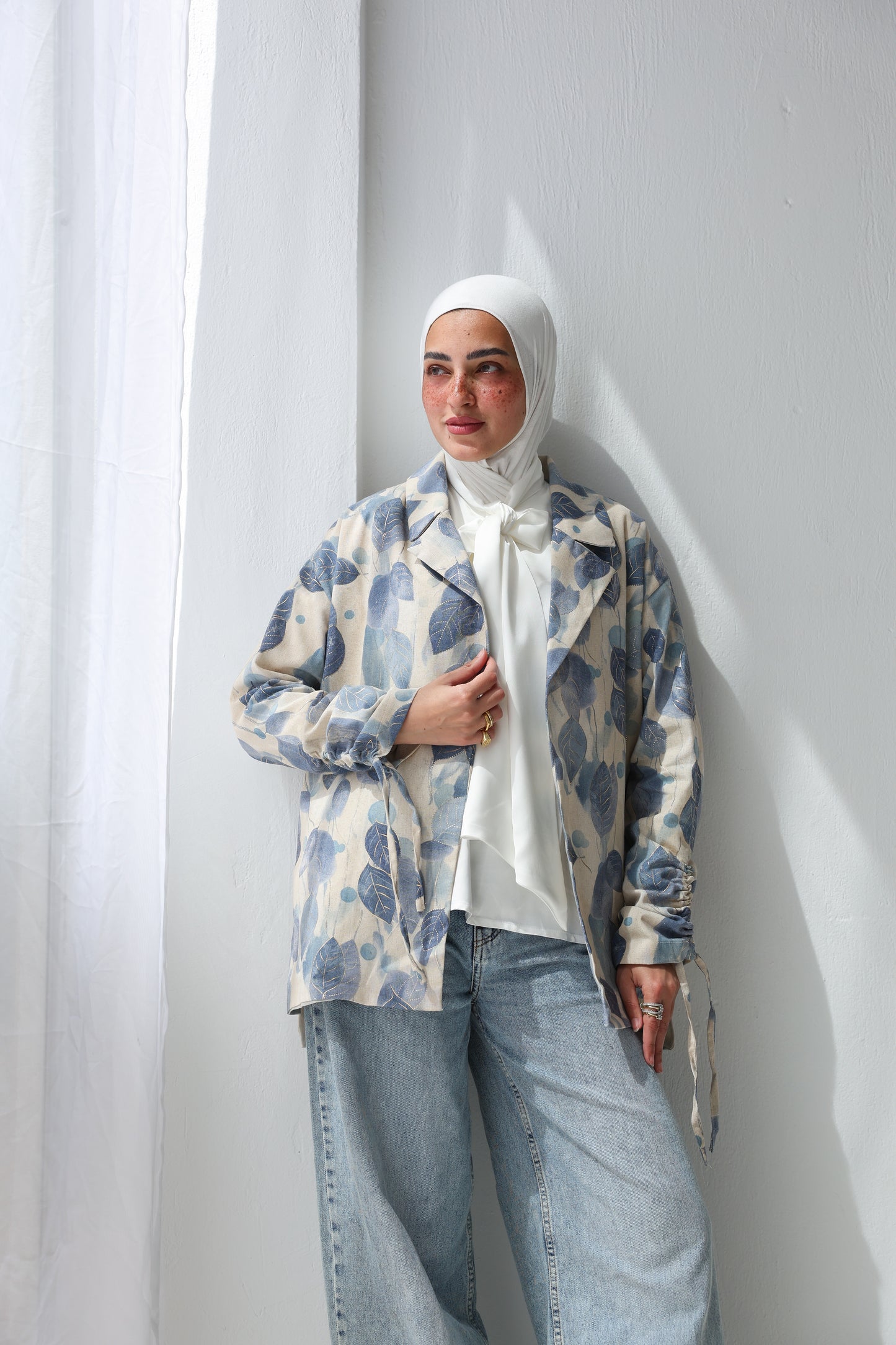 Boho Leaf Blazer