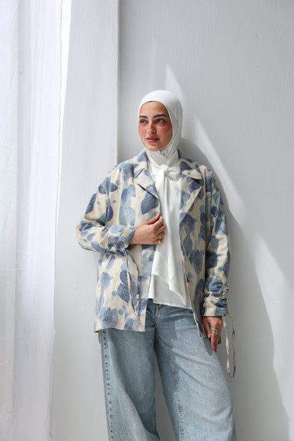 Boho Leaf Blazer