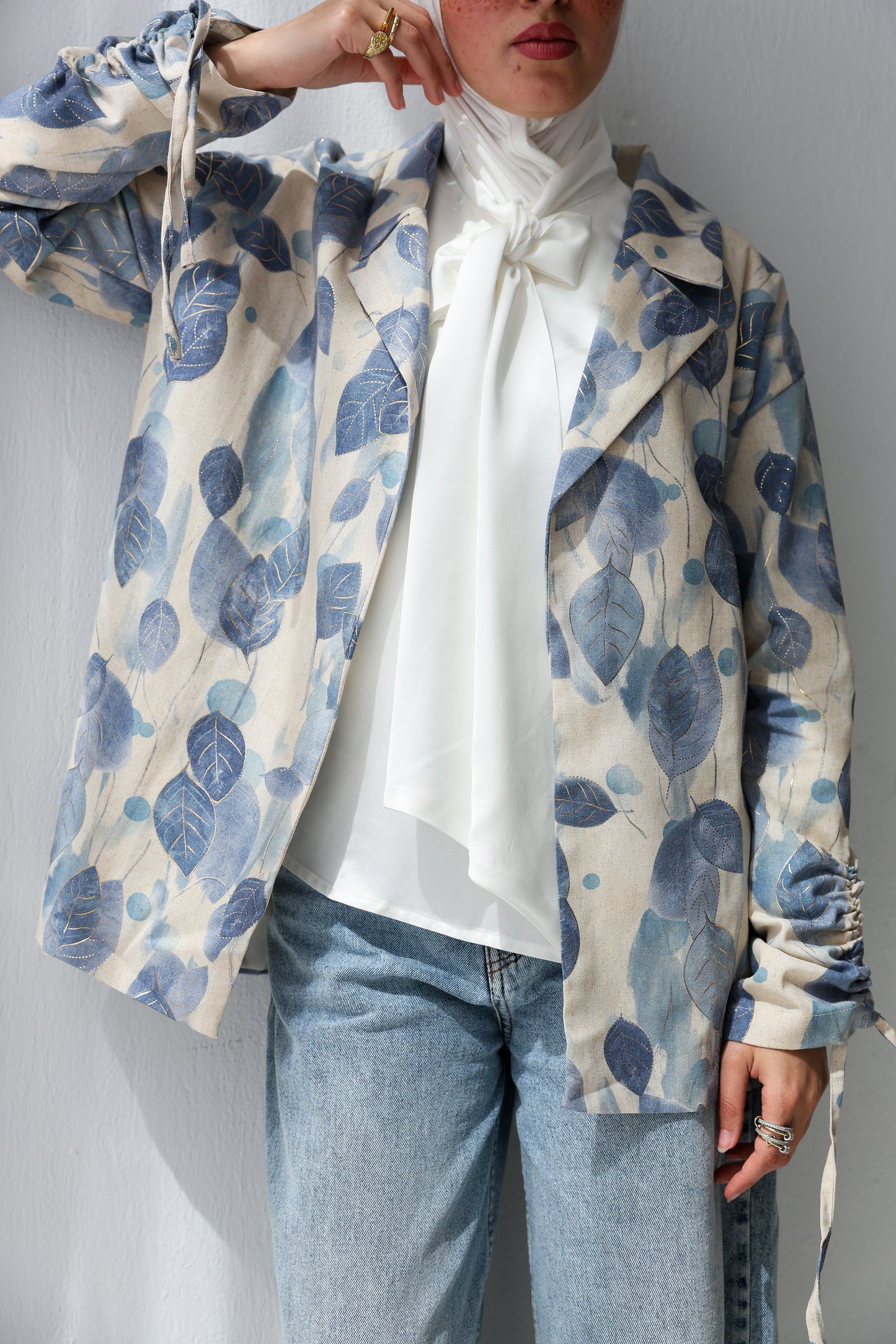 Boho Leaf Blazer