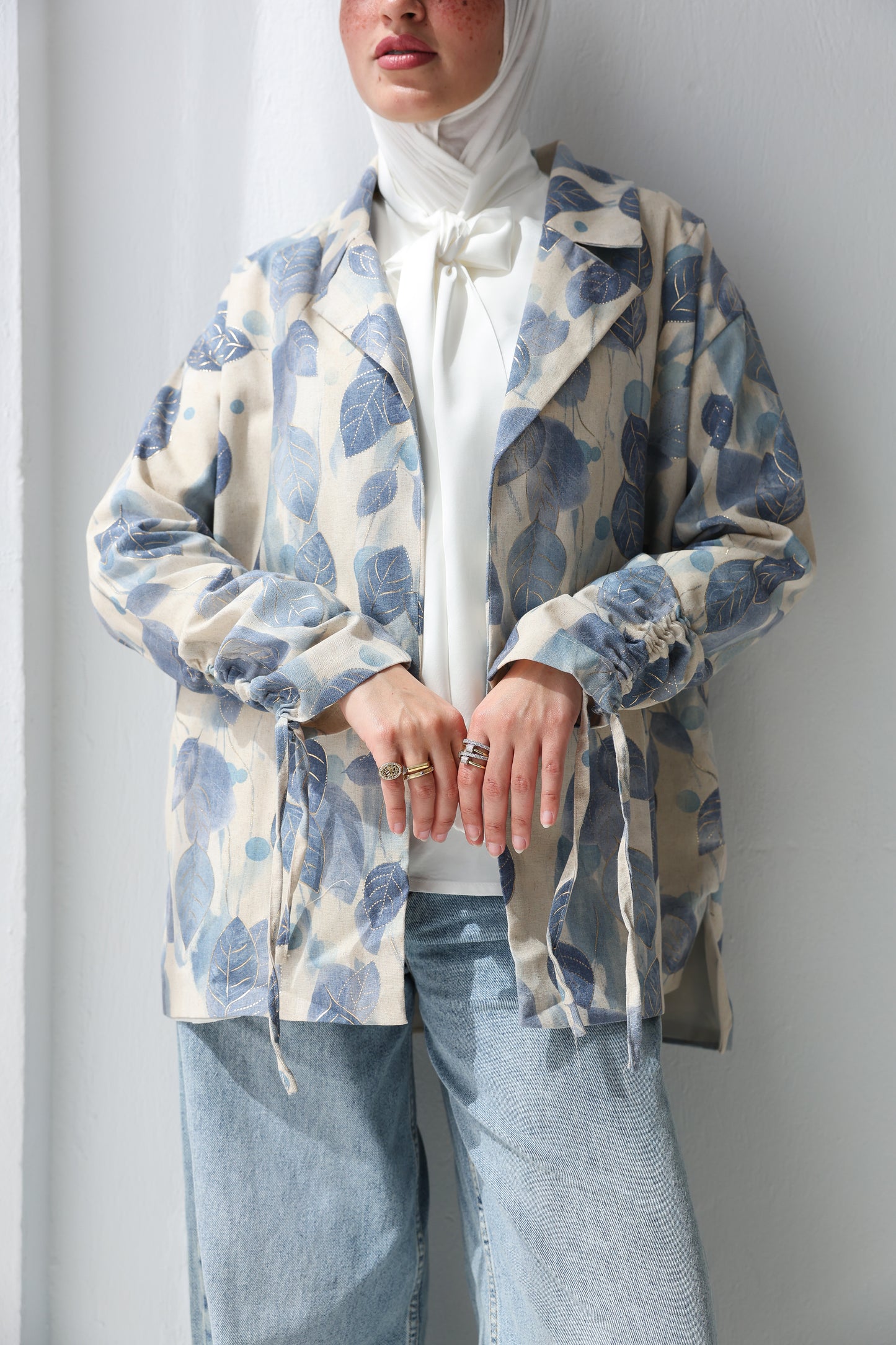 Boho Leaf Blazer