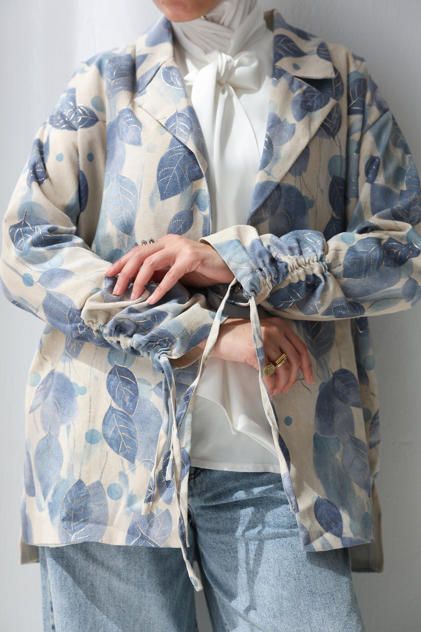 Boho Leaf Blazer