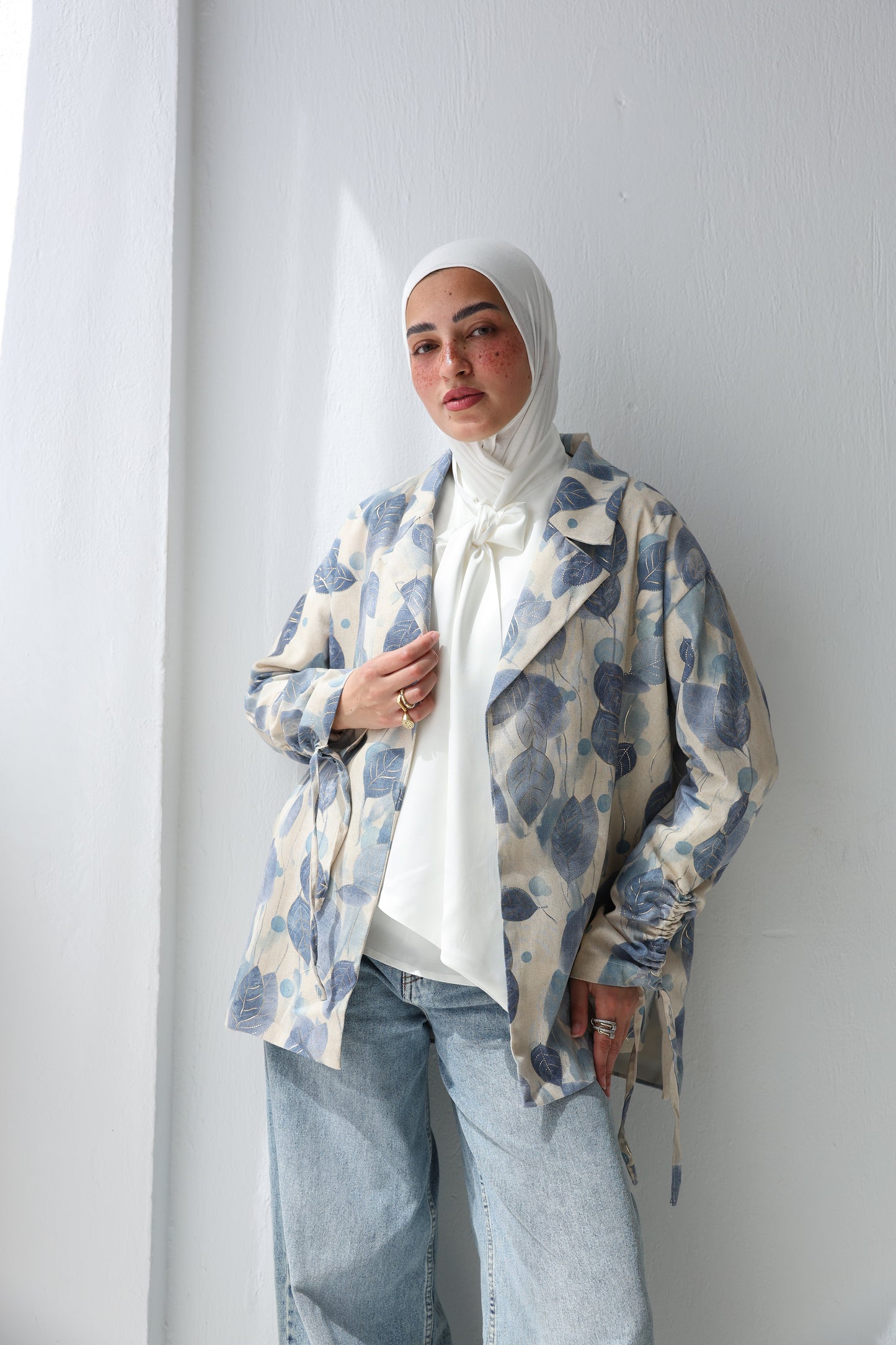 Boho Leaf Blazer