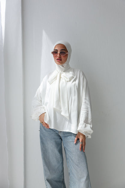 glossy touch blouse