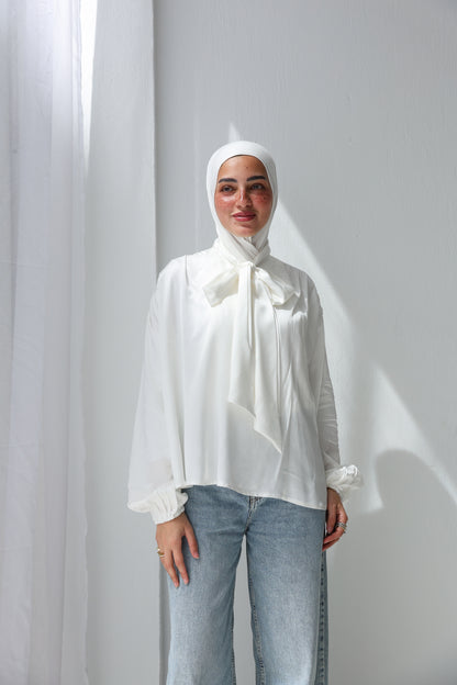 glossy touch blouse