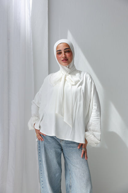 glossy touch blouse