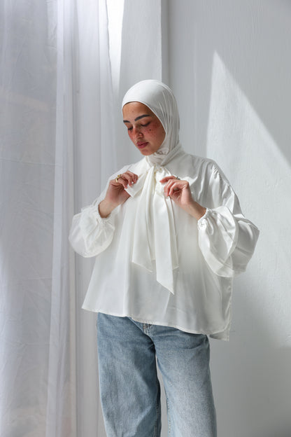 glossy touch blouse