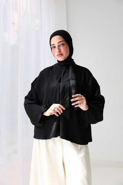 glossy touch blouse