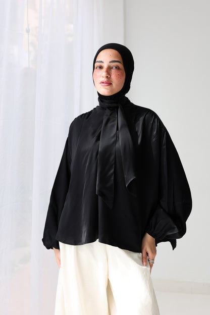 glossy touch blouse