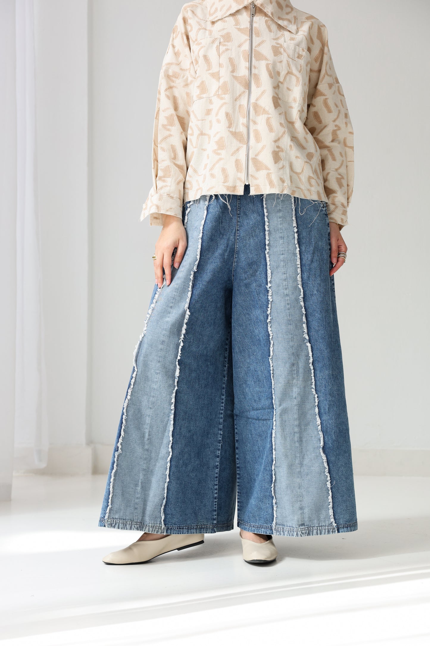 Extra wide-leg denim