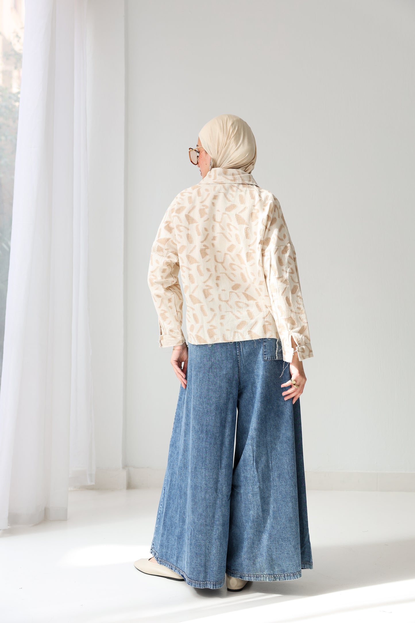 Extra wide-leg denim