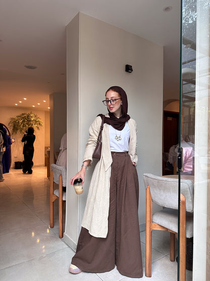 Nadya linen cardigan