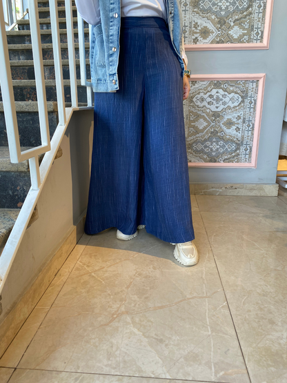 Linen wide leg pants