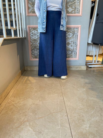 Linen wide leg pants